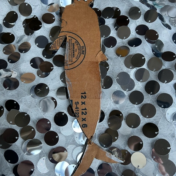 handcrafted wall plaque mixed media mermaid Victorian silver stars - Picture 5 of 6